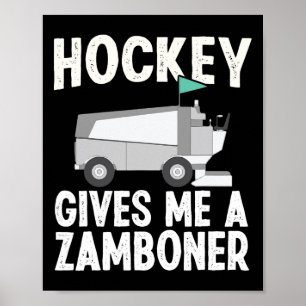 Póster Hockey divertido me da un triunfo de jugador de ho