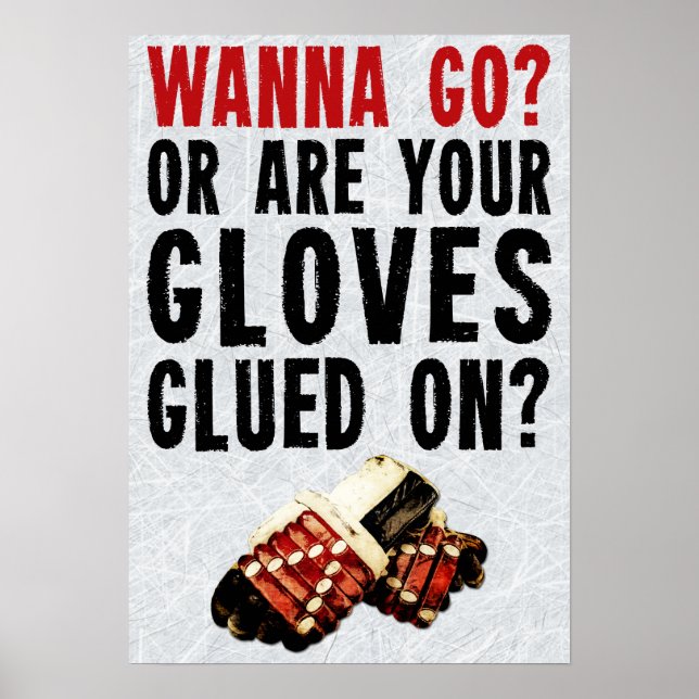 Póster Hockey Enforcer Wanna Go (Frente)