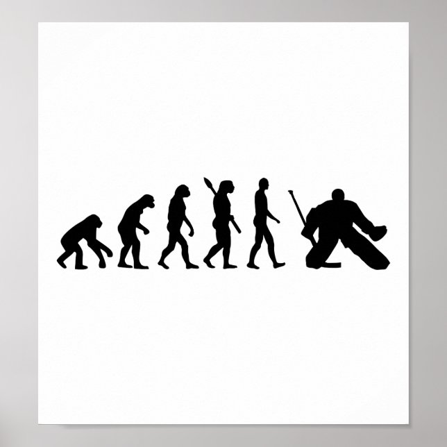 Póster Hockey Evolution Goalie (Frente)
