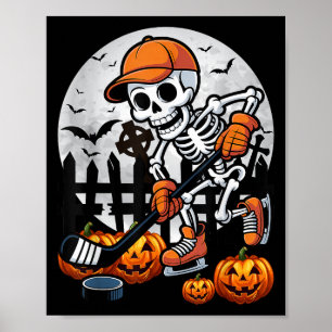 Póster Hockey Halloween Halloween hombres hombres niños n
