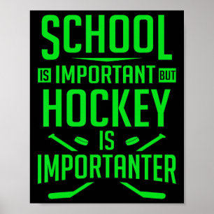 Póster Hockey para niños de 8 a 12 años jugador de hockey