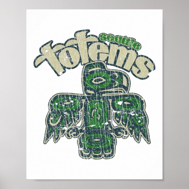Póster Hockey Seattle Totems 1958 (Frente)