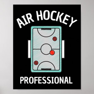 Póster Hockey sobre aire divertido para hombres Mesa de H