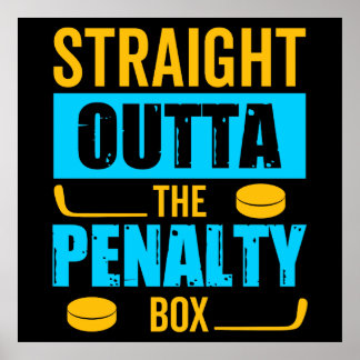 Póster Hockey sobre cajas de penalización