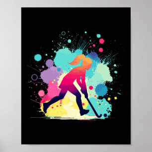Póster Hockey sobre césped, Gráfico de hockey sobre céspe