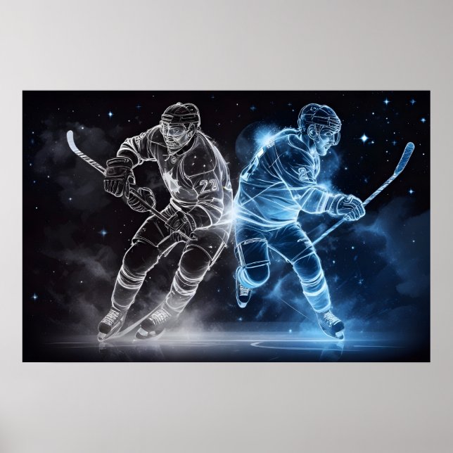 Póster Hockey sobre hielo (Frente)