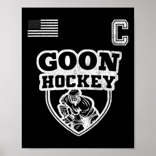 Póster Hockey sobre hielo divertido - Capitán del equipo