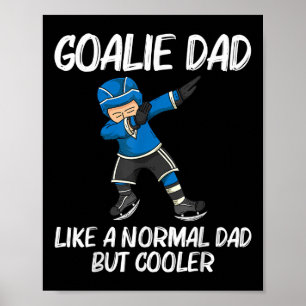 Póster Hockey sobre hielo divertido para padre campo pist