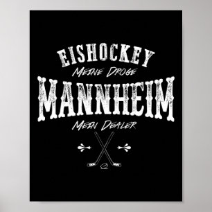 Póster Hockey sobre hielo mi droga Mannheim mi distribuid