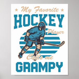 Póster Hockey sobre hielo mi jugador de hockey favorito m