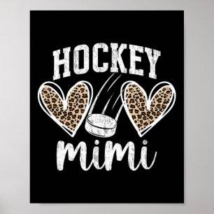Póster Hockey sobre hielo Mimi Abuela Corazones Mimi de u