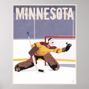 Póster Hockey sobre hierba de Minnesota