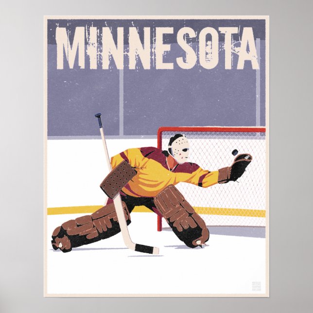 Póster Hockey sobre hierba de Minnesota (Frente)