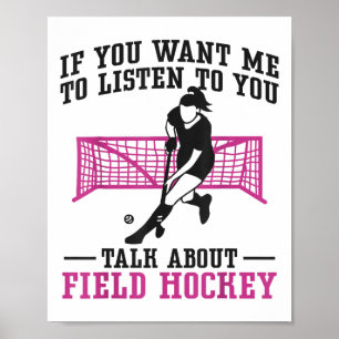 Póster Hockey sobre hierba si quieres que te escuche Camp