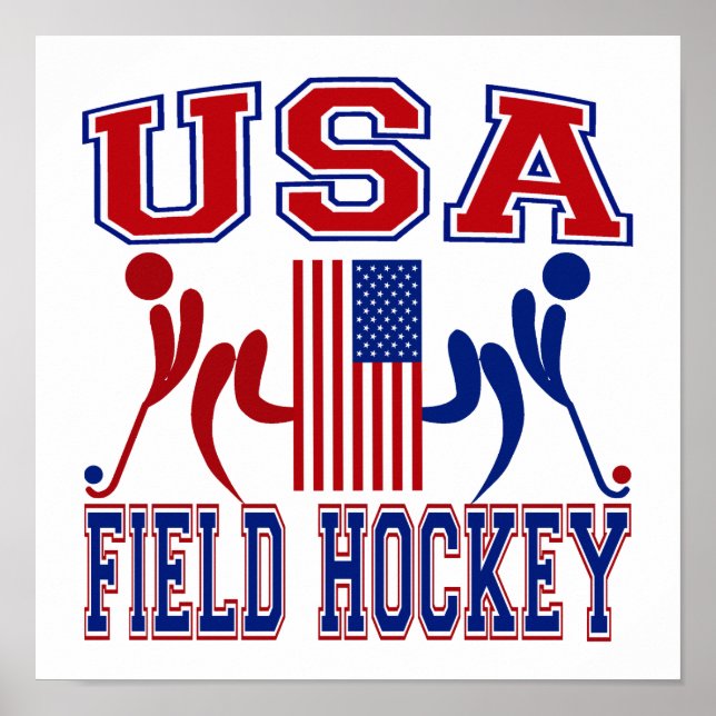 Póster Hockey sobre hierba USA (Frente)