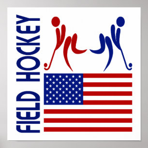 Póster Hockey sobre terreno Estados Unidos
