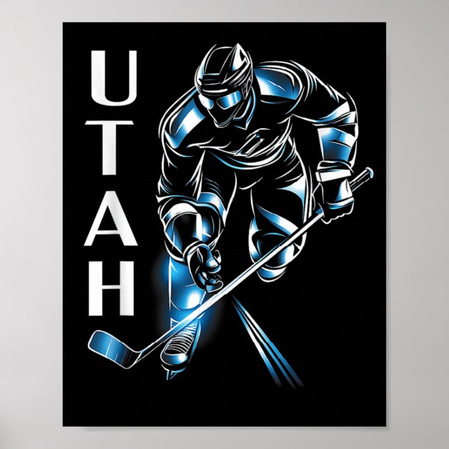 Póster Hockey Utah (Frente)