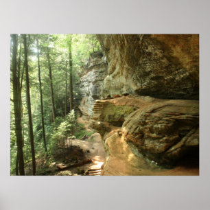 Póster Hocking Hills Cliff Poster
