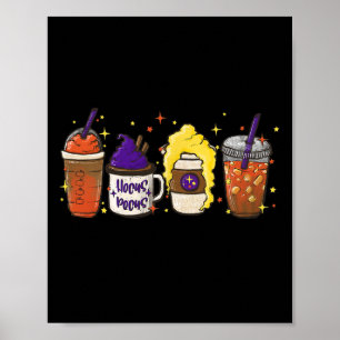 Póster Hocus Pocus Calabaza Spice Latte Café Love Fall S