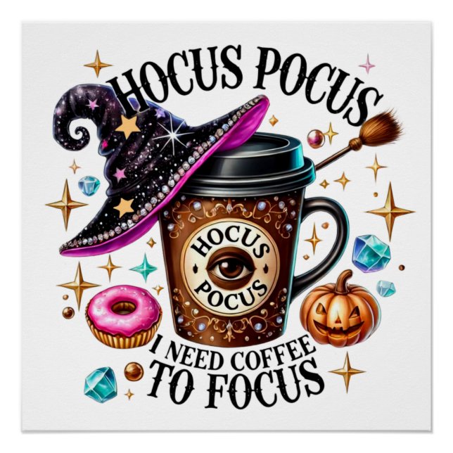 Póster Hocus Pocus Halloween (Anverso)