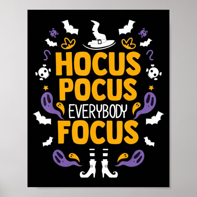 Póster Hocus Pocus Todo El Mundo Enfoca El Equipo Hallowe (Frente)