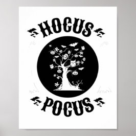 Póster Hocus vintage Pocus Halloween
