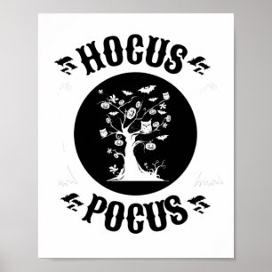 Póster Hocus vintage Pocus Halloween