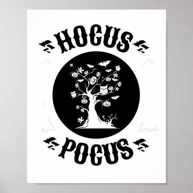 Póster Hocus vintage Pocus Halloween (Frente)
