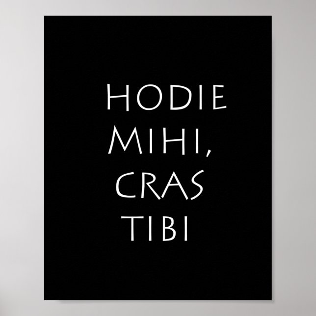 Póster Hodie mihi cras tibi (Frente)