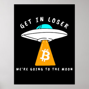 Póster Hodl - Luna - OVNI - BITCOIN - Cripto