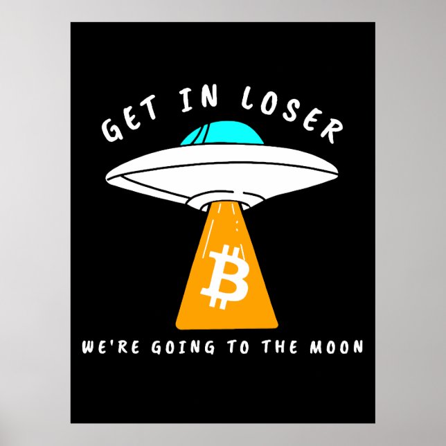 Póster Hodl - Luna - OVNI - BITCOIN - Cripto (Frente)