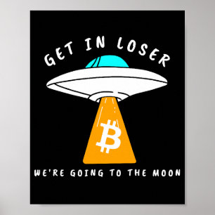 Póster Hodl - Luna - OVNI - BITCOIN - Cripto