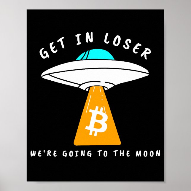 Póster Hodl - Luna - OVNI - BITCOIN - Cripto (Frente)