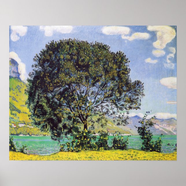 Póster Hodler - Árbol En Brienzersee 1906 (Frente)