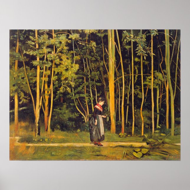 Póster Hodler - Borde De Los Bosques 1885 (Frente)