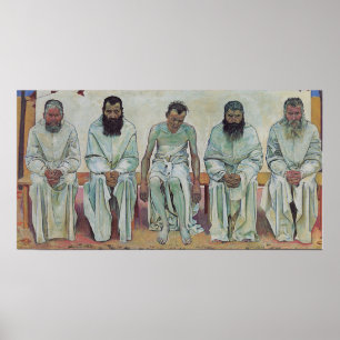 Póster Hodler - Cansado de la vida 1892