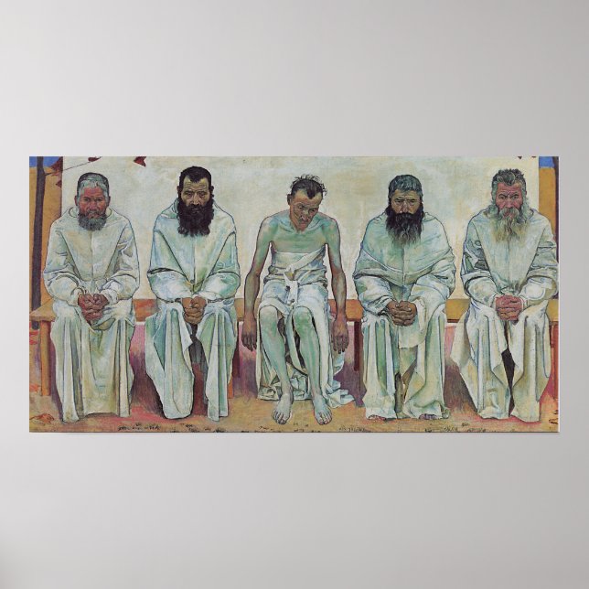 Póster Hodler - Cansado De La Vida 1892 (Frente)