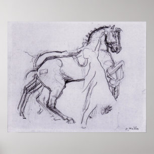 Póster Hodler - Cavalryman En Caballo 1908