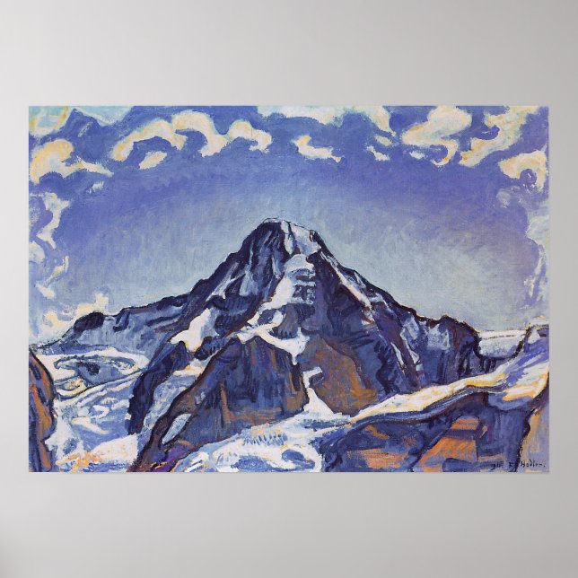 Póster Hodler - El Monje Con Nubes 1911 (Frente)