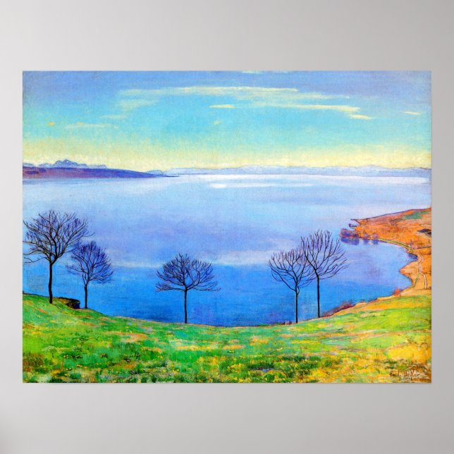 Póster Hodler - Lago Ginebra De Chexbres 1898 (Frente)