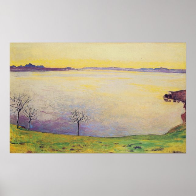 Póster Hodler - Lago Ginebra De Chexbres 1911 (Frente)