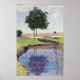 Póster Hodler - Los castaños 1889