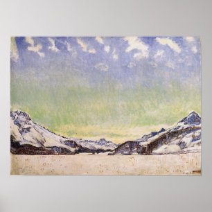 Póster Hodler - Nieve En El Engadin De 1907