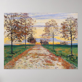 Póster Hodler - Noche de Otoño de 1892