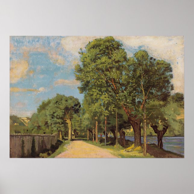 Póster Hodler - Paisaje En El Cruce De Ginebra De 1878 (Frente)