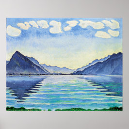Póster Hodler - Reflexión Simétrica del Lago Thun 1905