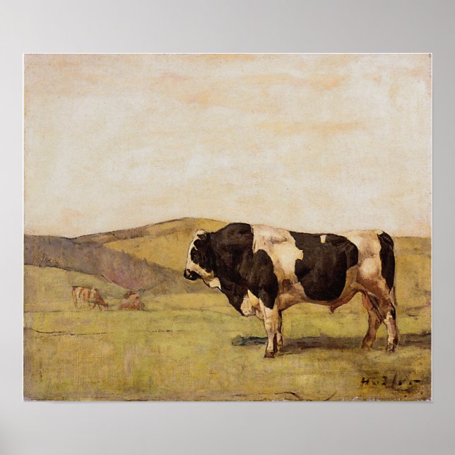 Póster Hodler - The Bull 1878 (Frente)