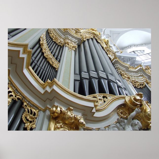 Póster Hofkirche Alemania Órgano Pipe (Frente)