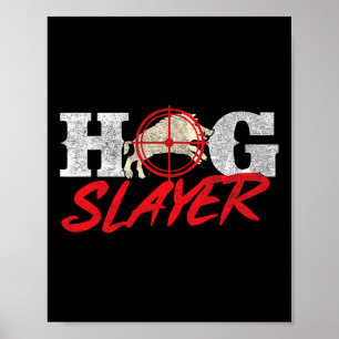 Póster Hog Slayer - Caza de jabalíes