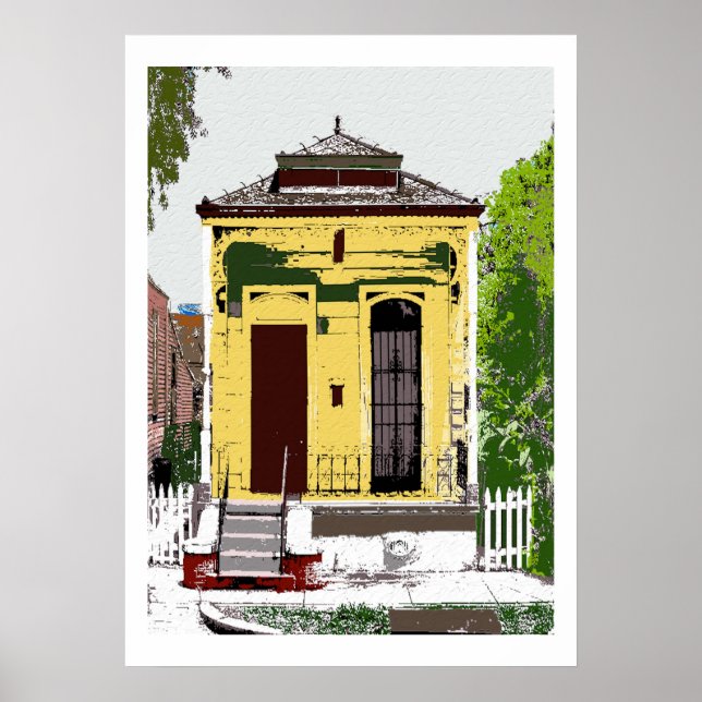 Póster Hogar con arma de fuego en Nueva Orleans (Frente)